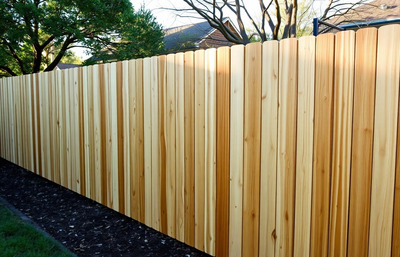 New cedar privacy fence installed in Williamson County